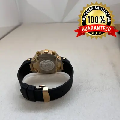 Joe Rodeo Master Men's Diamond Watch, 2.20ct Genuine Diamonds, Yellow Dial, 46mm - Thumbnail 8